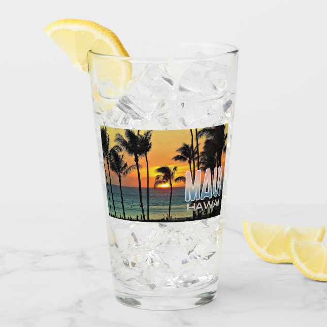 Maui Hawaii Travel  Pint Glass (Front Ice)