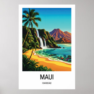 Maui, Hawaii Travel Poster