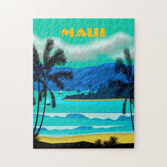 Maui Hawaii Travel Puzzle (Vertical)