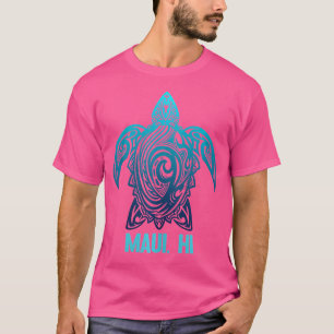 Maui Hawaii Tribal Sea Turtle Hawaiian Surfer Scub T-Shirt