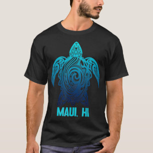 Maui Hawaii Tribal Sea Turtle Hawaiian Surfer Scub T-Shirt