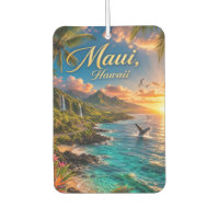 Maui Hawaii Tropical Coastline Travel Poster