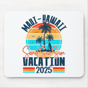 Maui Hawaii Vacation 2025 Souvenir Matching Family Mouse Mat