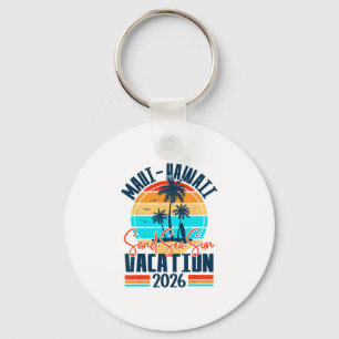 Maui Hawaii Vacation 2026 Souvenir Matching Family Key Ring