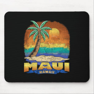 Maui Hawaii Vintage Distressed Souvenir Mouse Mat