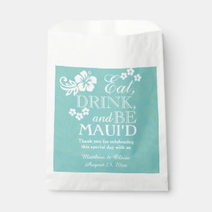 Maui Hawaii Wedding Candy Bar Buffet Thank You Favour Bags
