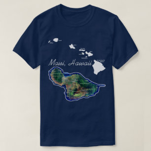Maui Hawaii With Hawaiian Islands T-Shirt