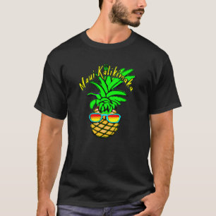 Maui Kalikimaka Pun Hawaiian Christmas Pineapple T-Shirt
