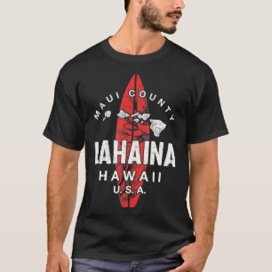 Maui Lahaina Hawaii Vintage Hawaiian Islands Surf T-Shirt