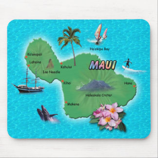 Maui Map Mouse Mat