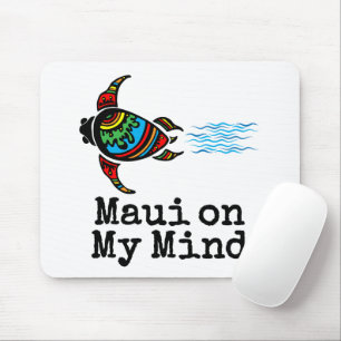 Maui on My Mind Swimming Sea Turtle Mouse Mat
