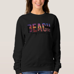 Maui Palm Trees Beach Hawaiian Vacation Family Sweatshirt