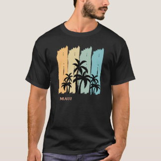 Maui Palms Sun Hawaii Surf Aloha Oahu Waikiki Souv T-Shirt