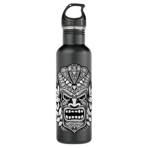 Maui Polynesian Hawaiian Tiki Head Tattoo Style De 710 Ml Water Bottle