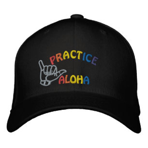 Maui Practice Aloha Shaka (Hang loose) Embroidered Hat