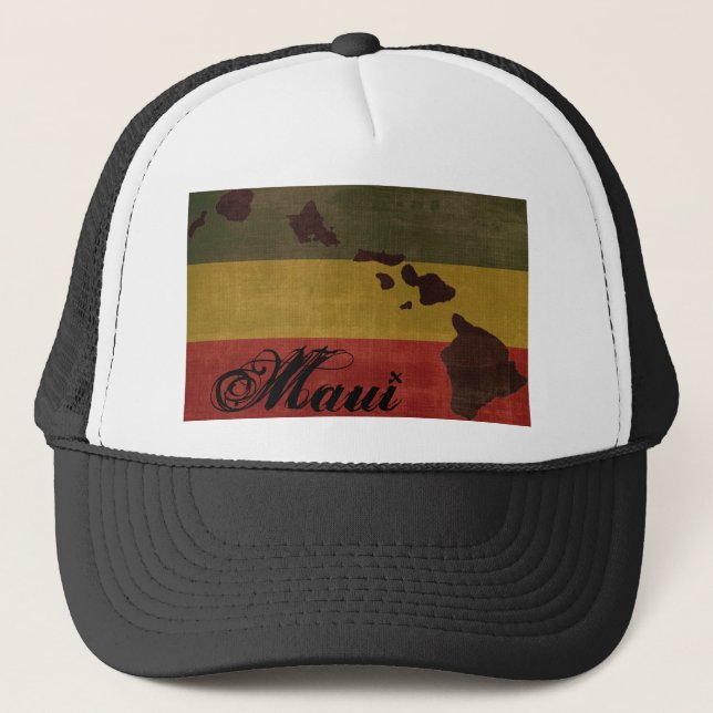 Maui Rasta Trucker Hat (Front)
