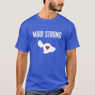 Maui Strong Heart Hawaii Strong Maui Wildfire Reli T-Shirt