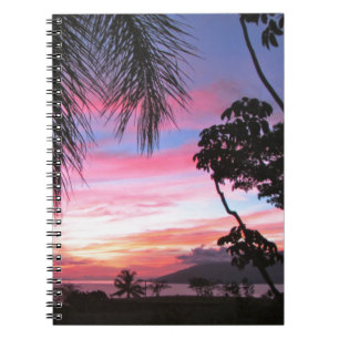 Maui sunset notebook