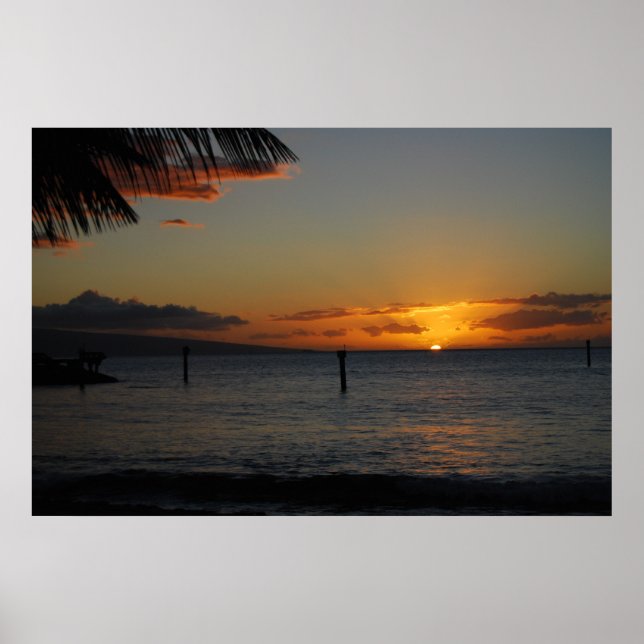 Maui Sunset Poster (Front)