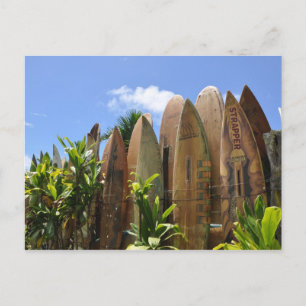 Maui Surfboard fence Postcard