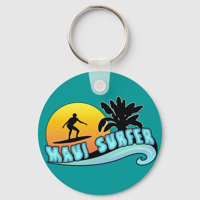 Maui Surfer Key Ring (Front)