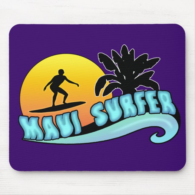 Maui Surfer Mouse Mat (Front)