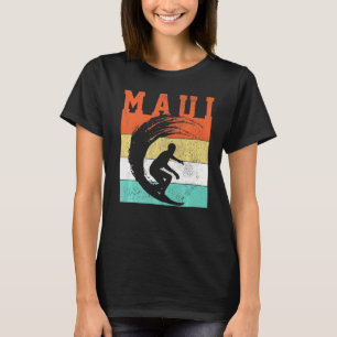 Maui Surfing Vintage Surf Hawaiian Islands Surfer T-Shirt