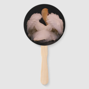 Maui Swan Hand Fan Set