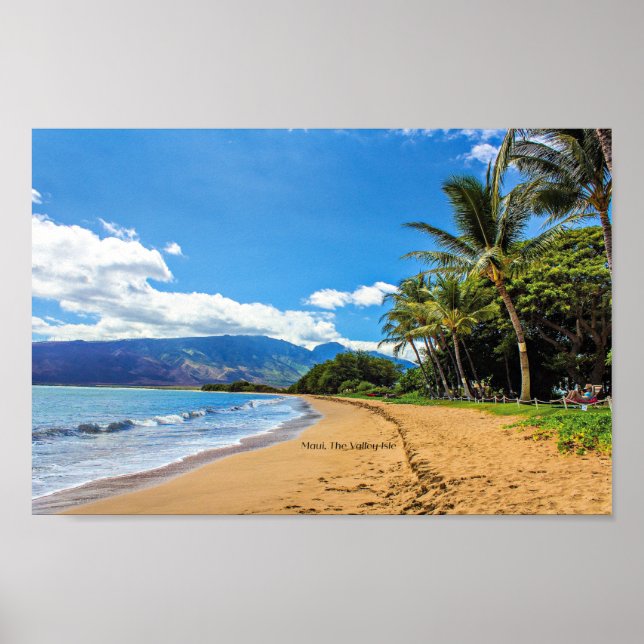 Maui, The Valley Isle, Hawaii Poster (Front)