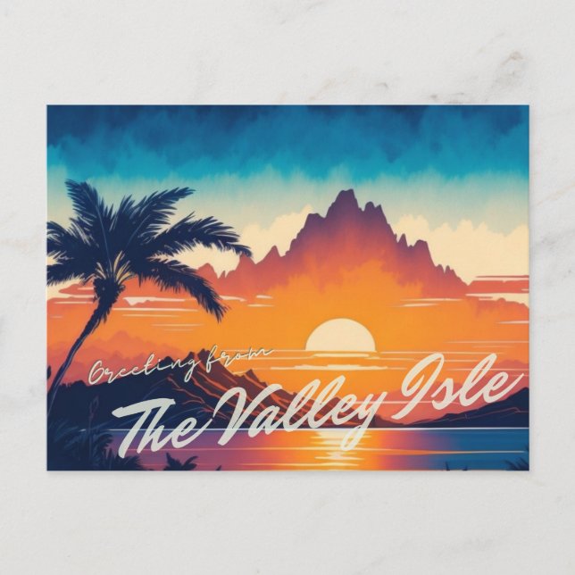 Maui - The Valley Isle Postcard (Front)