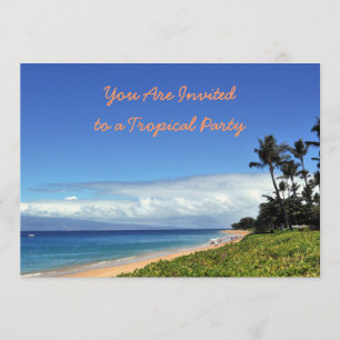 Maui Tropical Party Invitation
