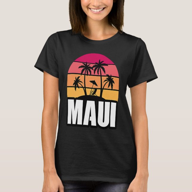 Maui Vacation Beach Souvenir T-Shirt (Front)