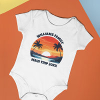 Maui Vacation Sunrise Palm Trees Personalised