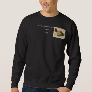 Maui - Vintage Antiquarian Hawaii Survey Map, 1885 Sweatshirt