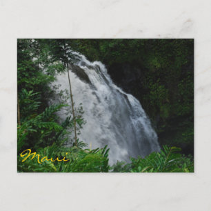 Maui Waterfall Postcard