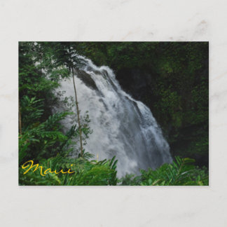 Maui Waterfall Postcard