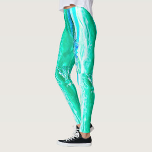 Maui waves Thunder_Cove striped blue/green Leggings