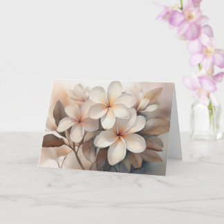 Maui White Plumeria Greeting Card