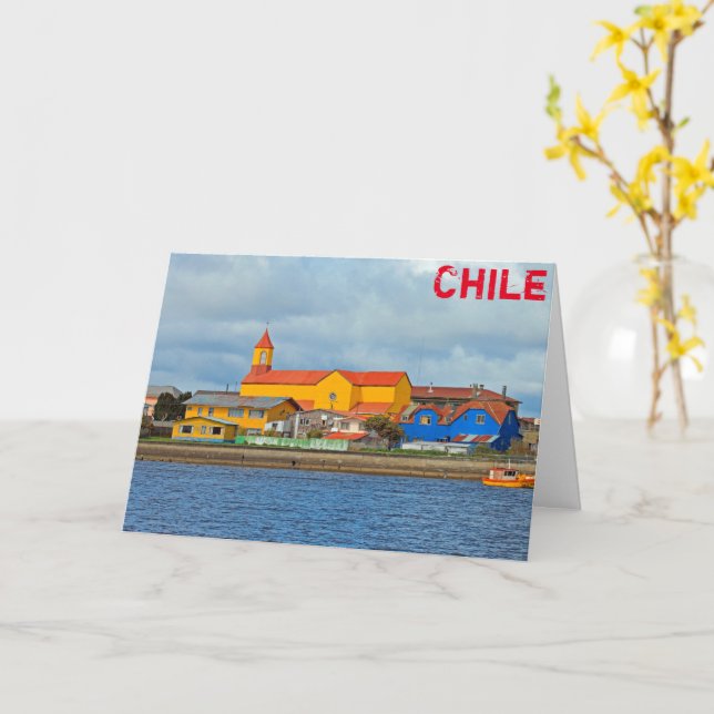 Maullin, Chile Card (Yellow Flower)