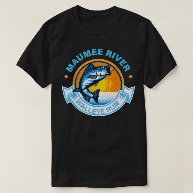 Maumee River Walleye Run Tee  (Design Front)