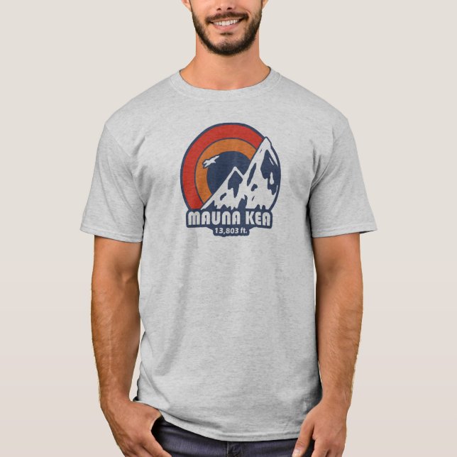 Mauna Kea Hawaii Sun Eagle T-Shirt (Front)