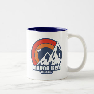Mauna Kea Hawaii Sun Eagle Two-Tone Coffee Mug