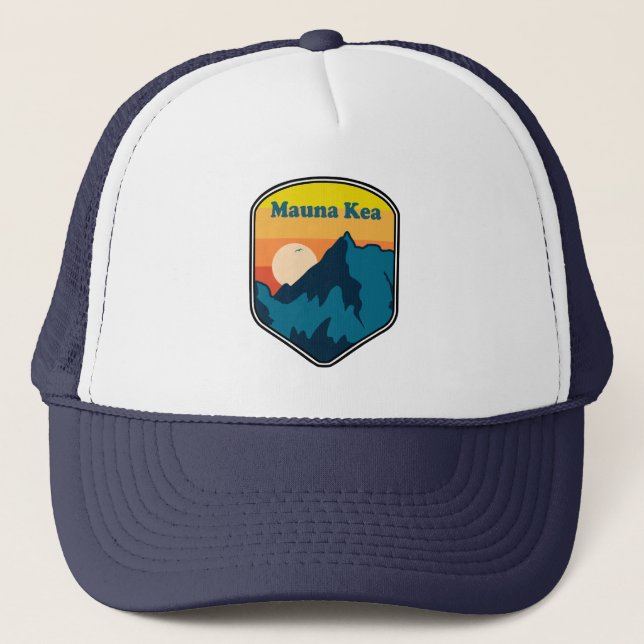 Mauna Kea Hawaii Sunrise Trucker Hat (Front)