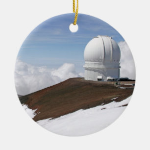 Mauna Kea Observatory Ceramic Tree Decoration