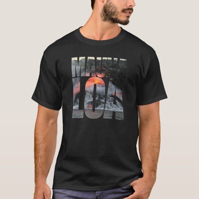 Mauna Loa Volcano Eruption Tourism Souvenir T-Shirt (Front)
