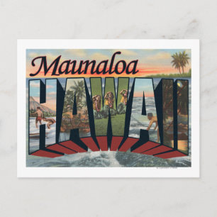 Maunaloa, Hawaii - Large Letter Scenes Postcard