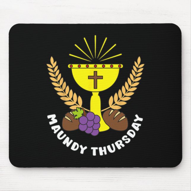 Maundy Thursday Holy Week Easter Christian Cross J Mouse Mat (Front)