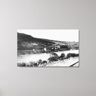 Maupin, Oregon and Deschutes River View Canvas Print