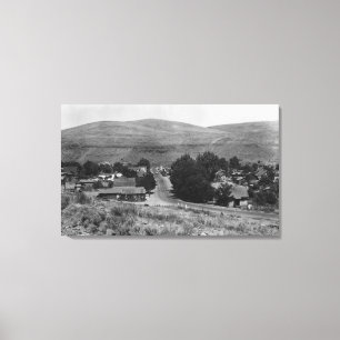 Maupin, Oregon Town View Business Section Canvas Print