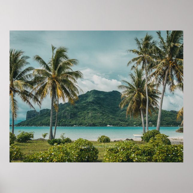 Maupti, French Polynesian island, Photo Print (Front)